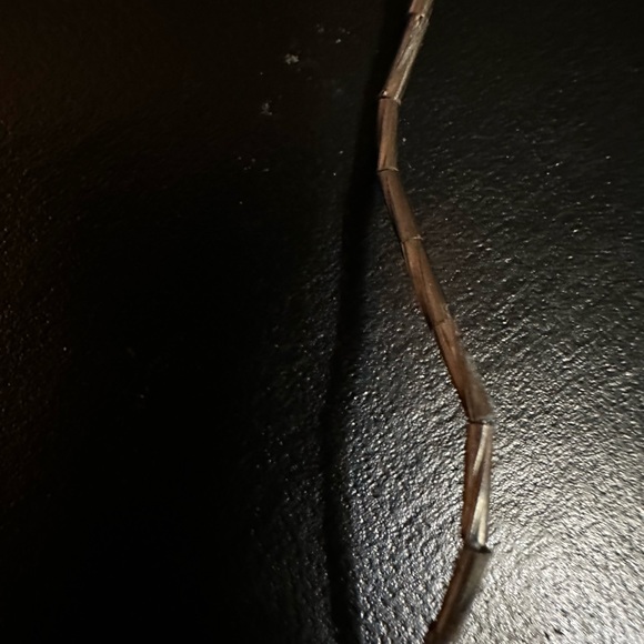 Vintage Silver, White Shell & Turquoise Bracelet - Picture 3 of 7